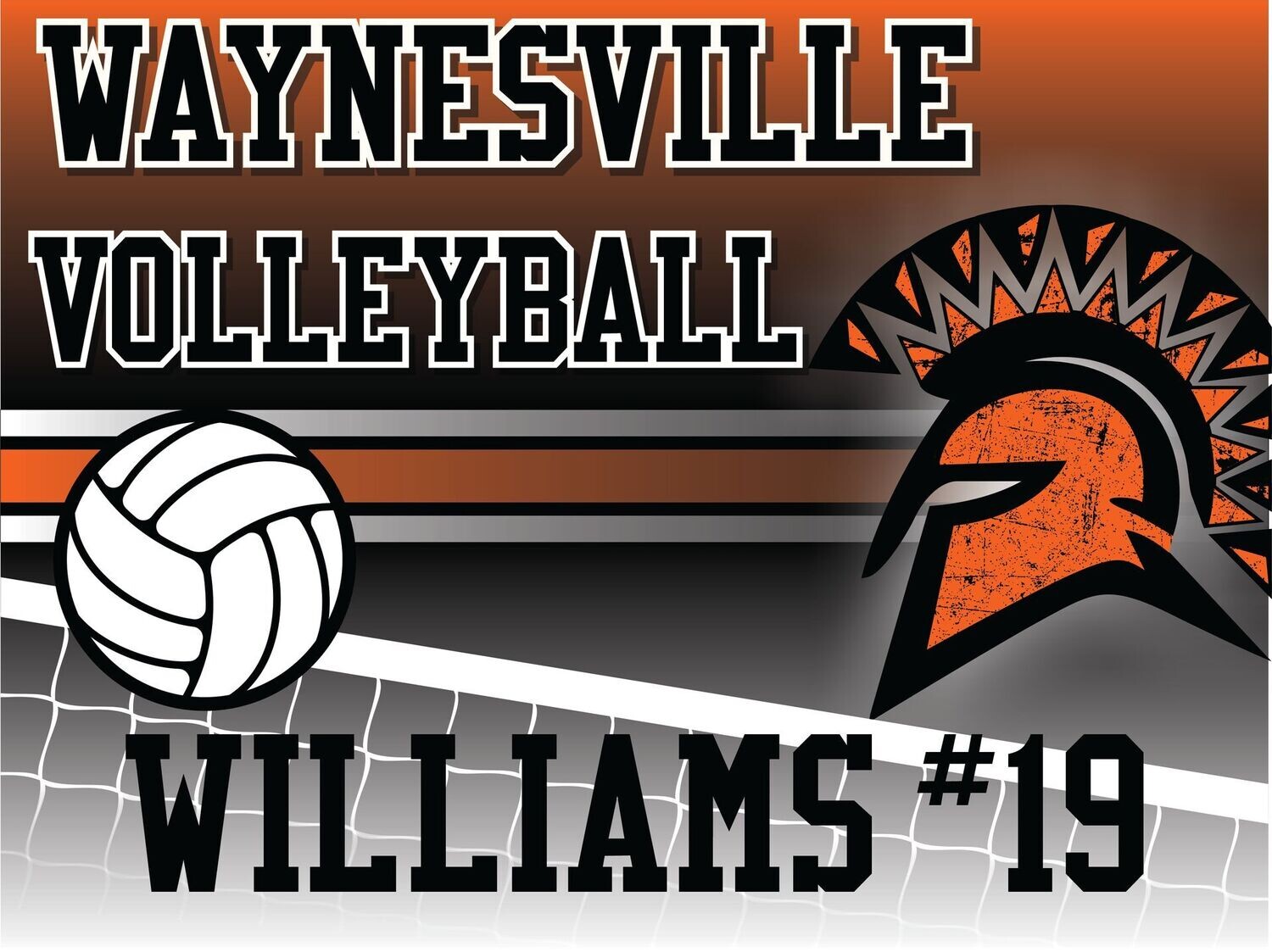 Waynesville Volleyball Yard Sign