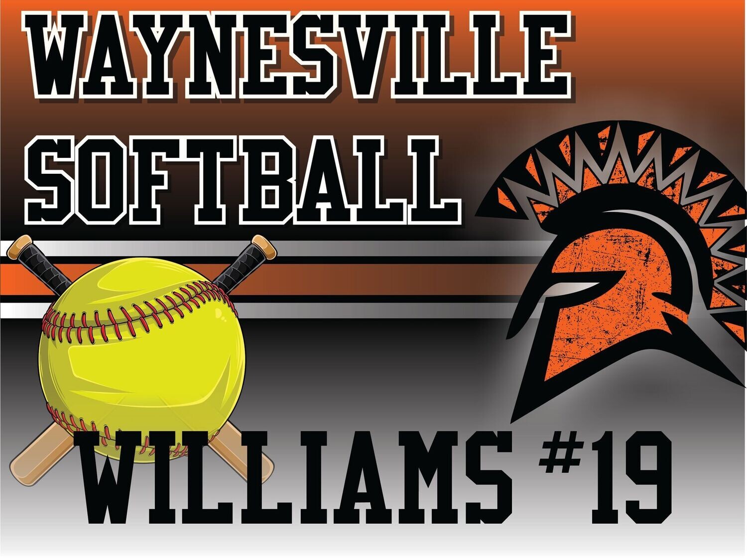 Waynesville Softball Yard Sign