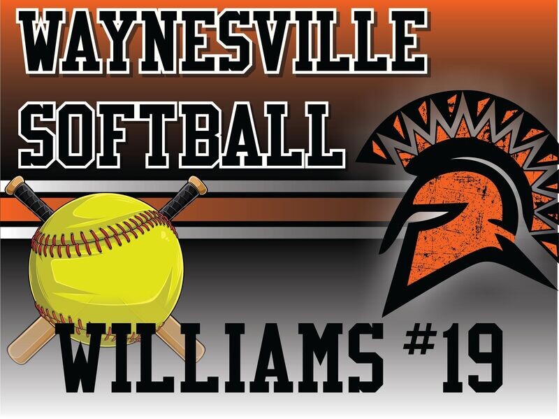 Waynesville Softball Yard Sign