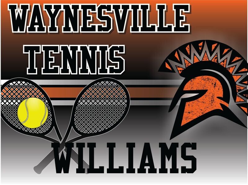 Waynesville Tennis Yard Sign