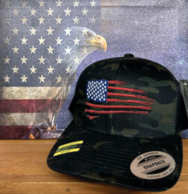Snapback Trucker Flag Hat