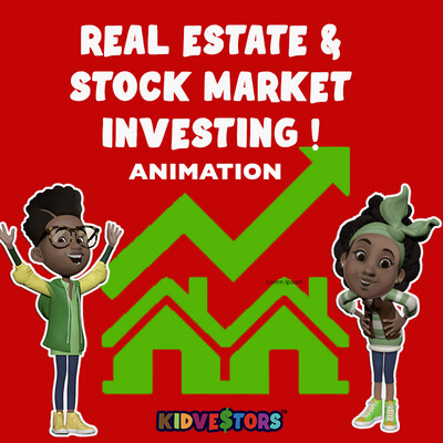 KidVestors Stocks And Real Estate Investing Courses + Real Estate Activity Book