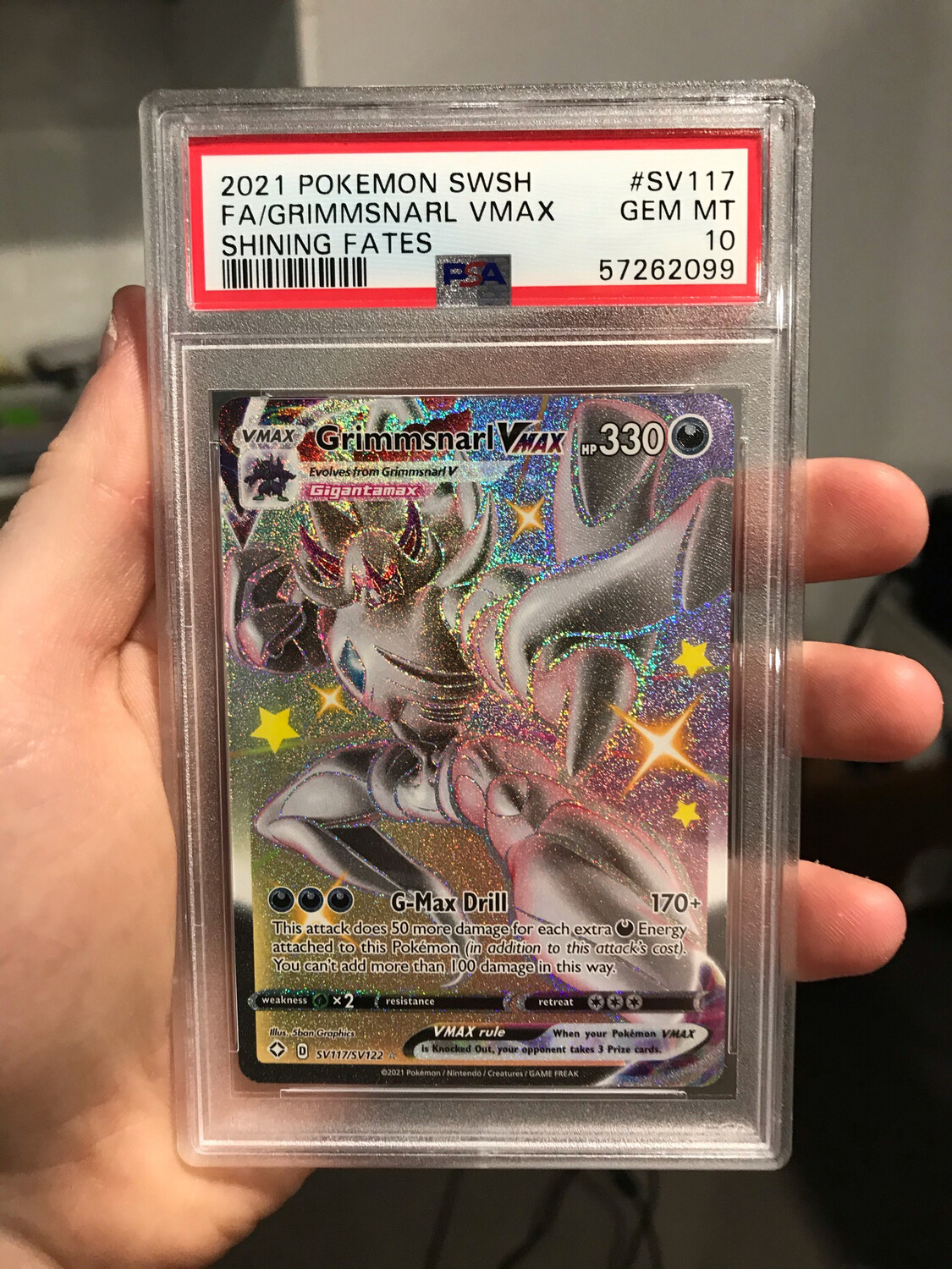 PSA 10 Grimmsnarl VMAX (Shining Fates)