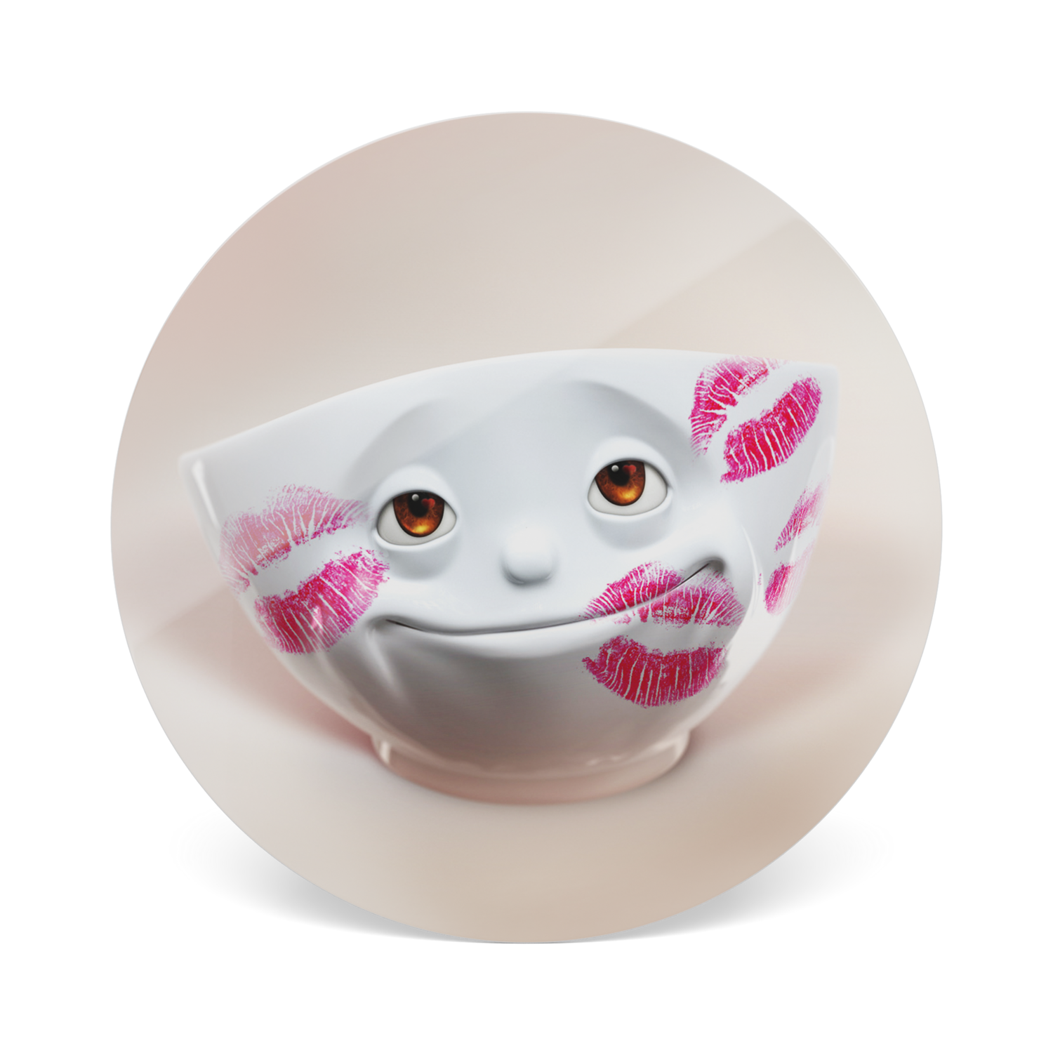 Topfuntersetzer "geküsst" Ø 19cm, 2 cm dick