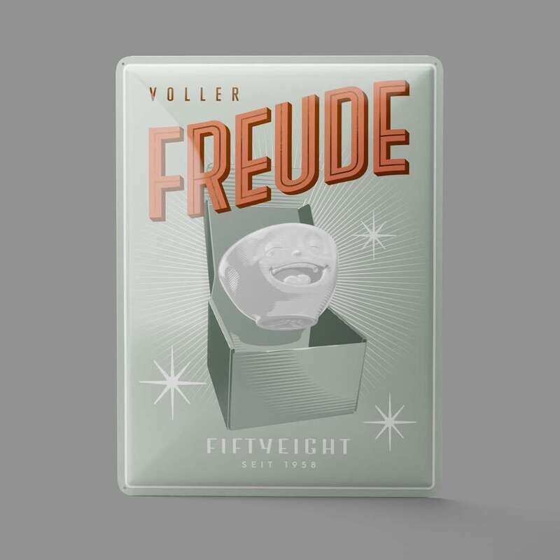 Blechschild Blechschild "voller Freude" 40x30cm