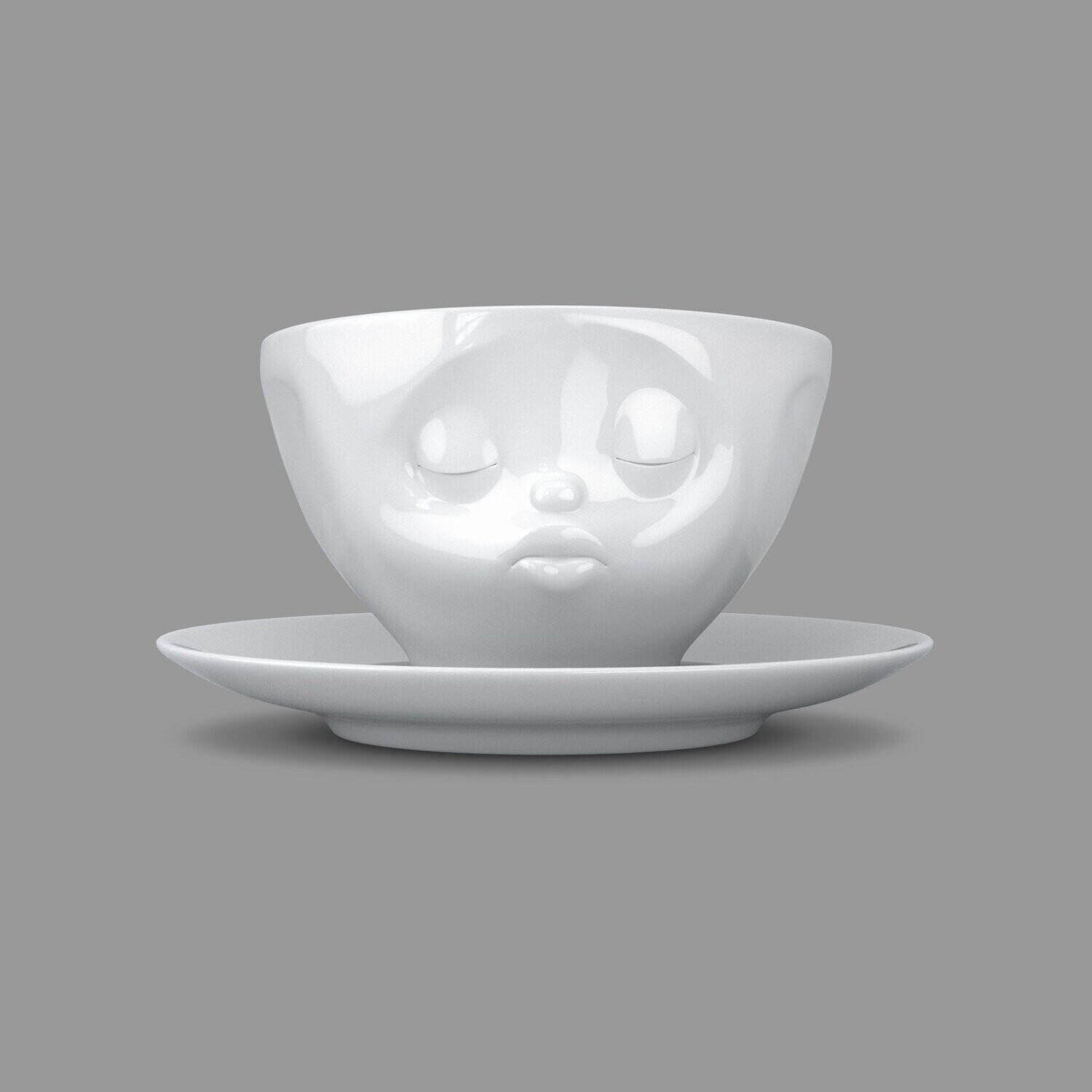 Kaffeetasse "küssend" 200ml, weiß