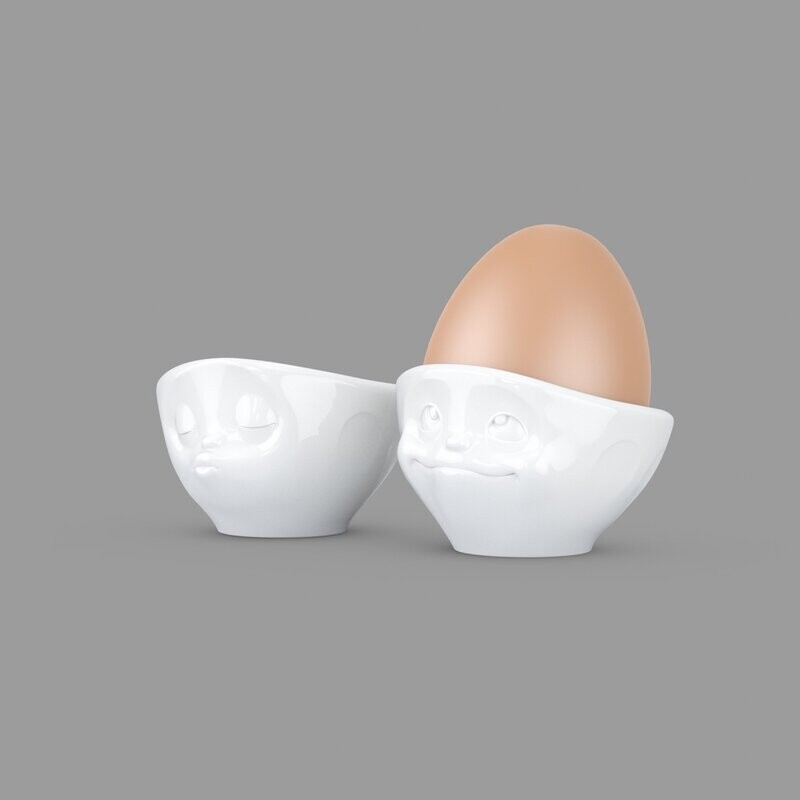Eierbecher-Set "küssend/verträumt"