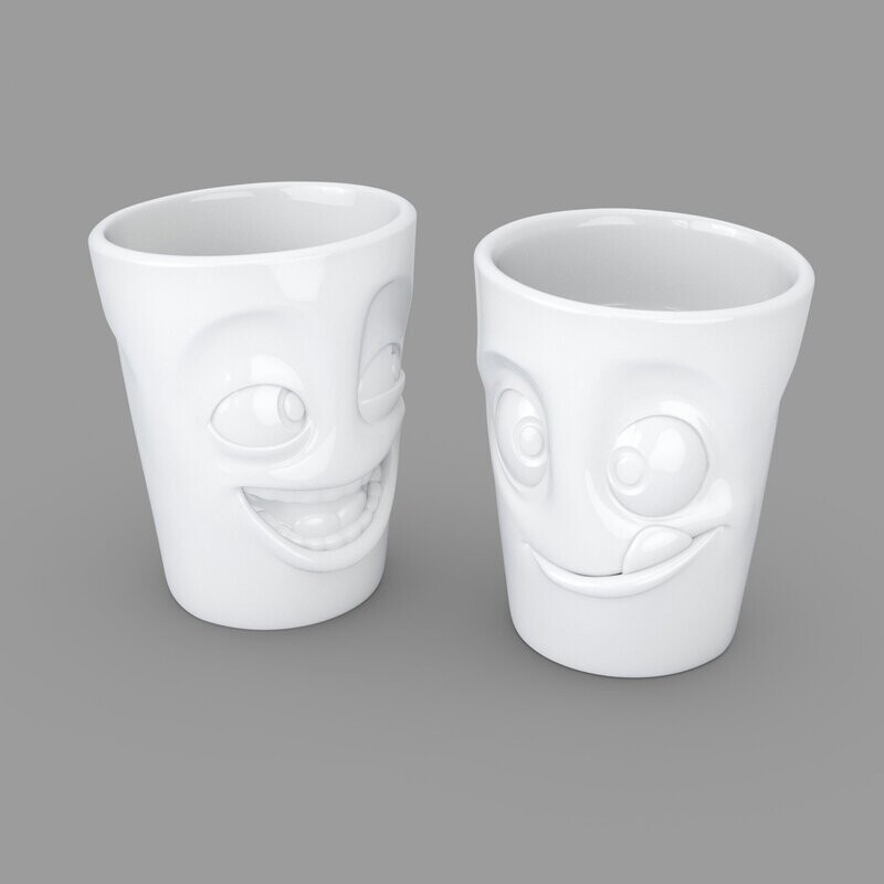 Becher-Set "witzig/lecker" 350ml