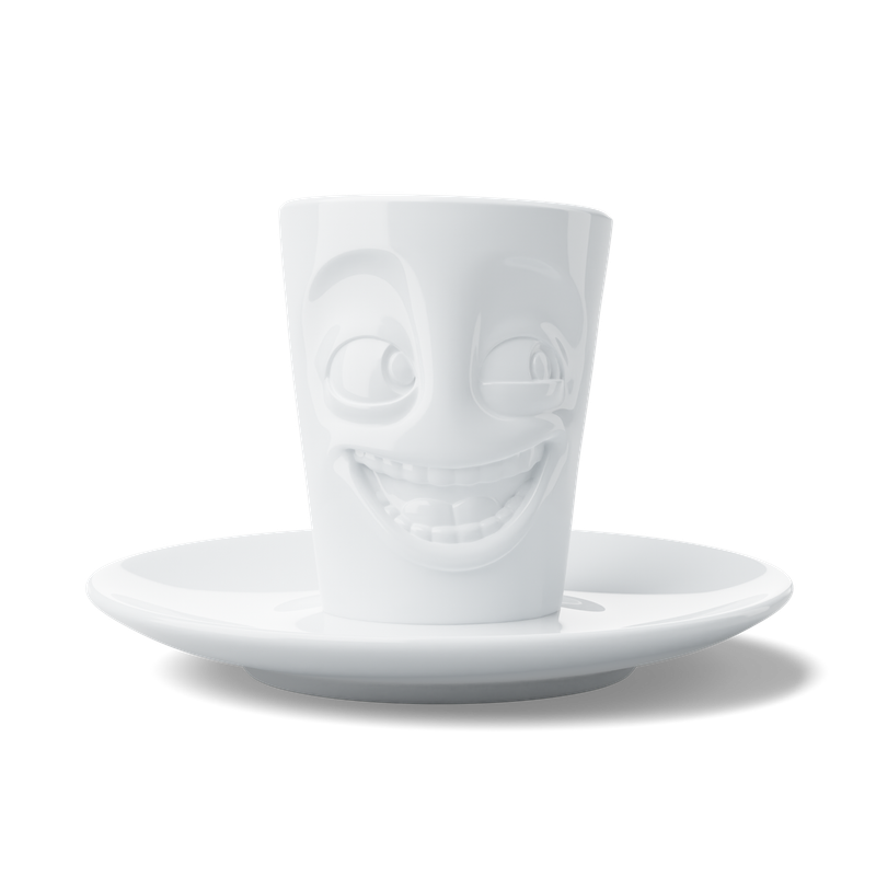 Espressobecher "witzig", 80ml mit Henkel