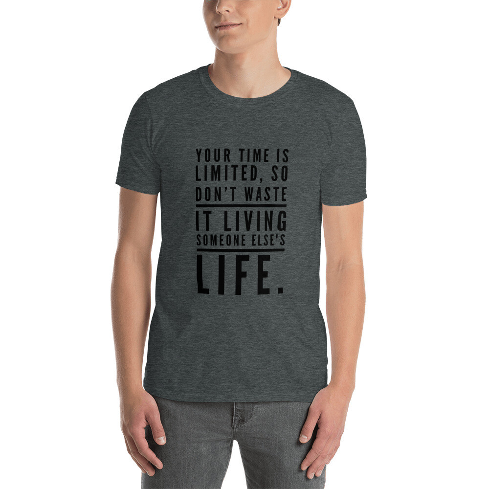 Short-Sleeve Unisex T-Shirt Your time is limited Black