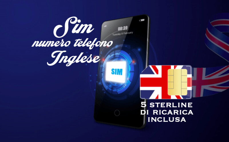 UK SIM - numero mobile Inglese