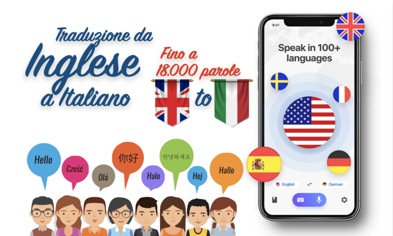 TRADUZIONE da INGLESE  a ITALIANO x 18.000 parole