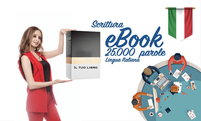 Scrittura ebook 25.000 parole (lingua Italiana)