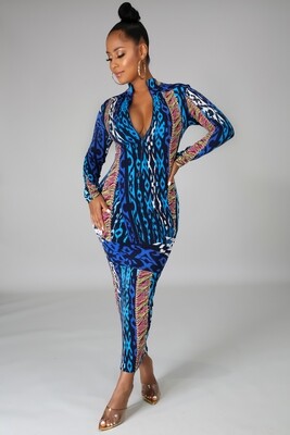 Ocean Static Dress