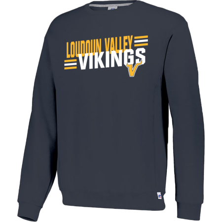 Black Crew Fleece Sweatshirt, Sizes: Small