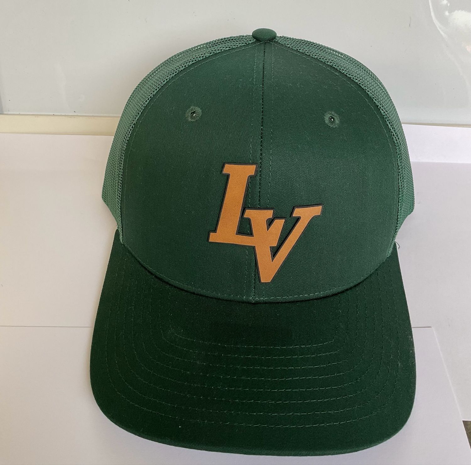 LV Hat (leather Logo)