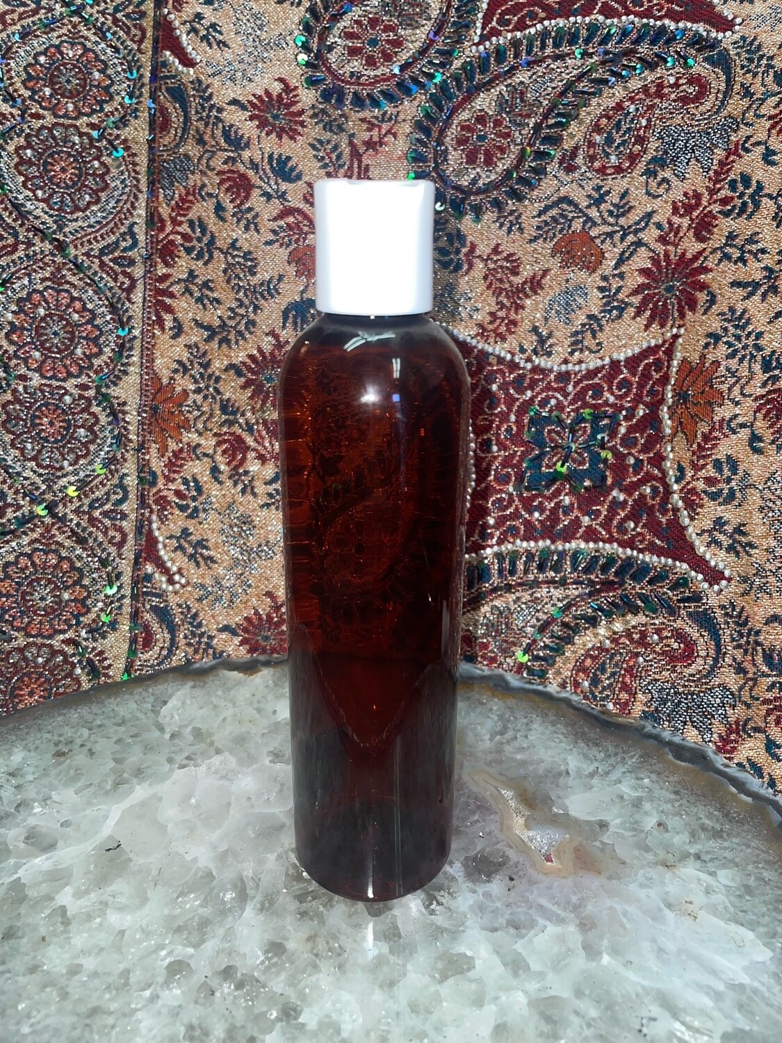 8 oz Amber Bottle w Disc - Plastic