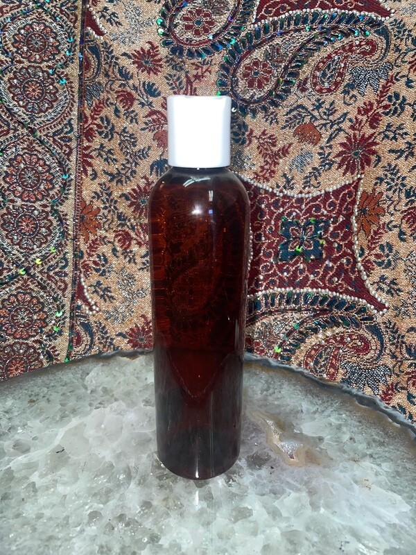 8 oz Amber Bottle w Disc - Plastic