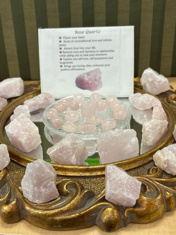 Natural Rose Quartz - Large 