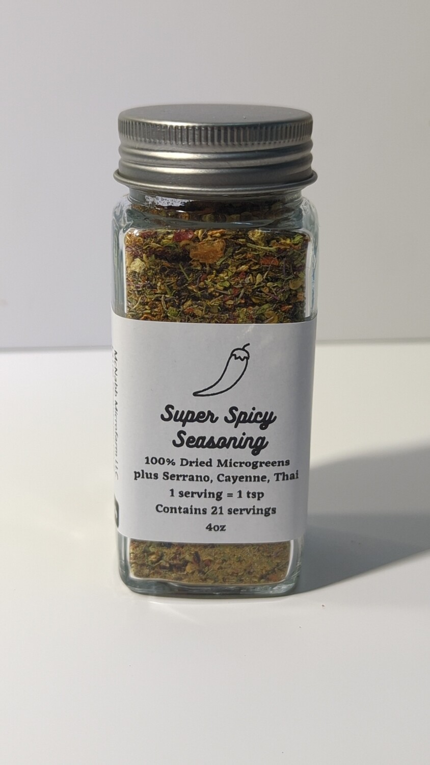 Super SPICY Seasoning, 4oz Jar