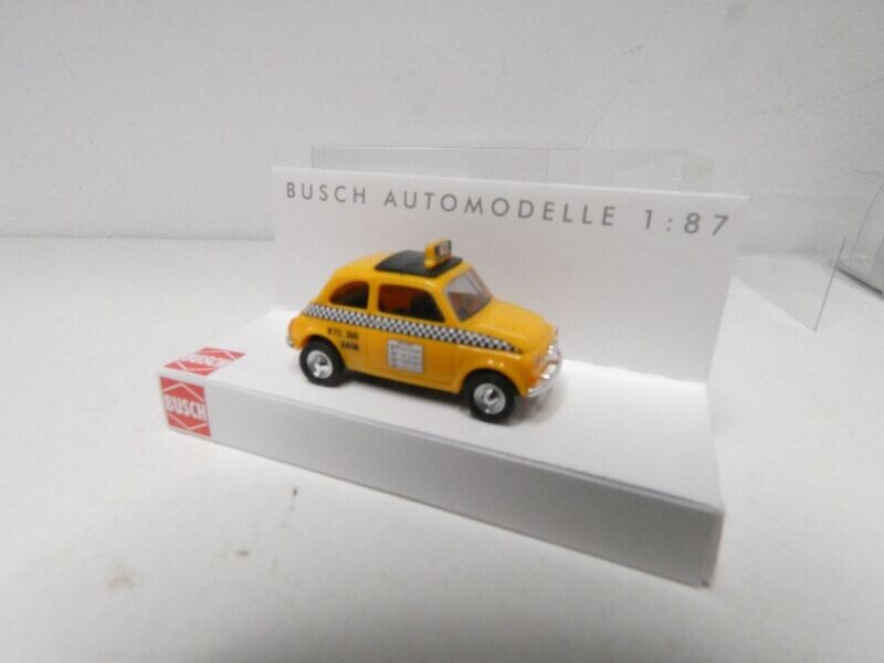 Fiat 500 Taxy New York in H0 von Busch Fiat 500 Taxy New York in H0 von Busch