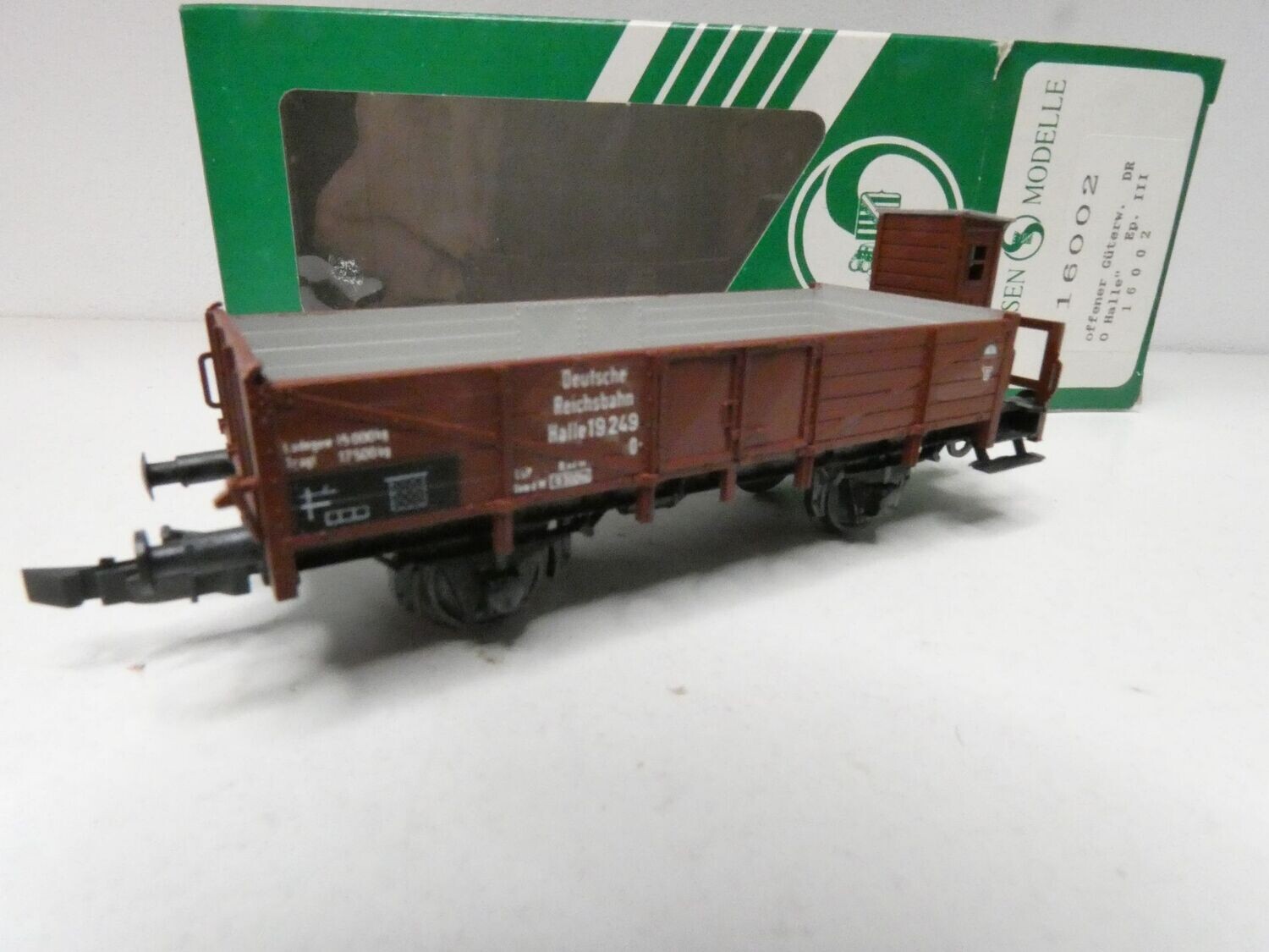offener Güterwagen "Halle" DR  von Sachsenmodelle H0