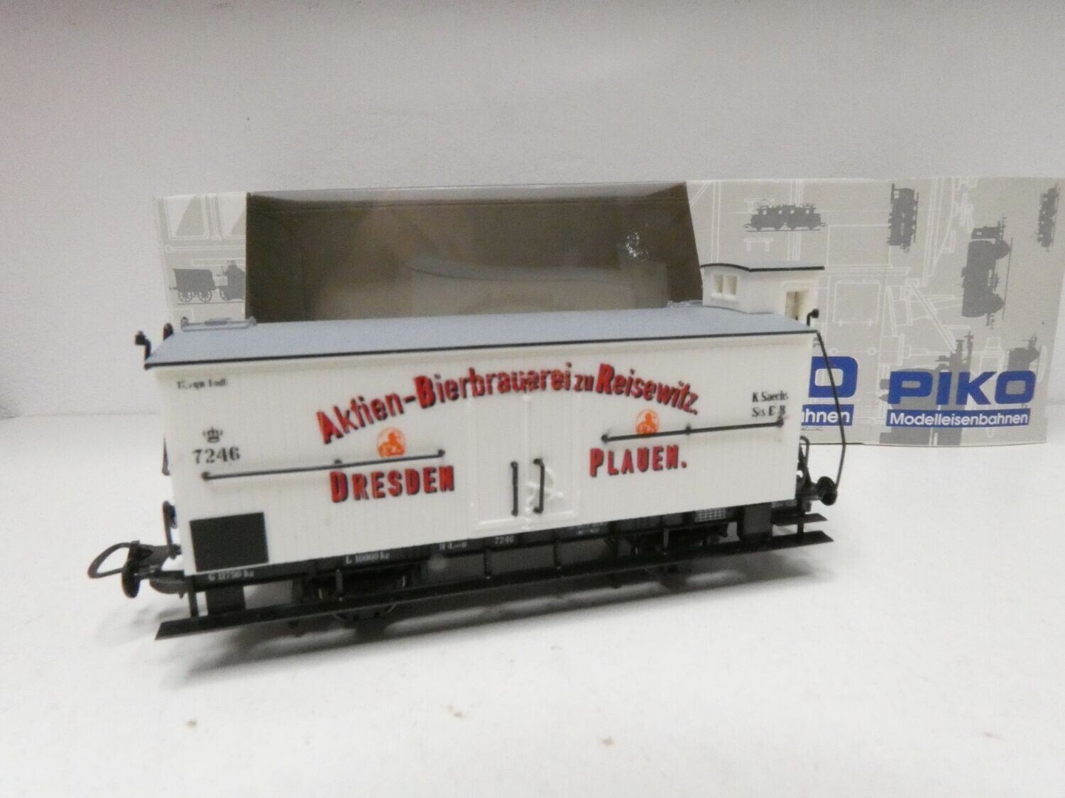 Bierwagen "Aktien Bierbrauerei Reisewitz" KSStEB Epoche 1 in H0 von Piko
