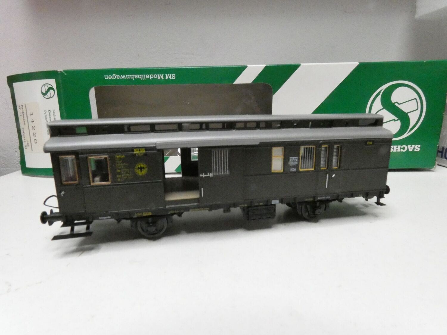 Packwagen  PwPost i 34 der DRG von Sachsenmodele H0