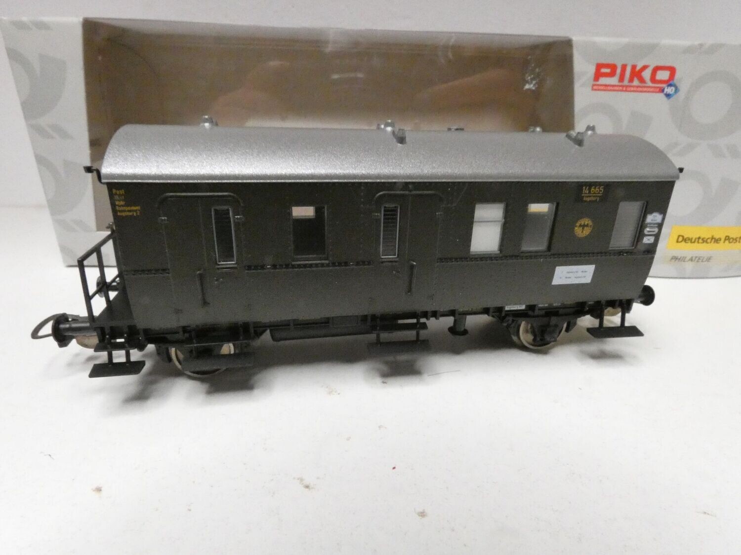 Bahnpostwagen Post b/8,5 DRP Epoche 2b von Piko H0 in OVP
