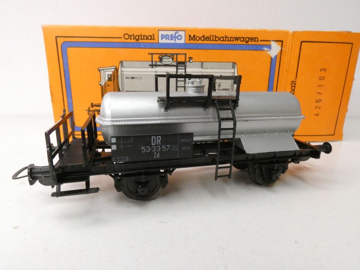 Säurekesselwagen H0 von Prefo alt in OVP