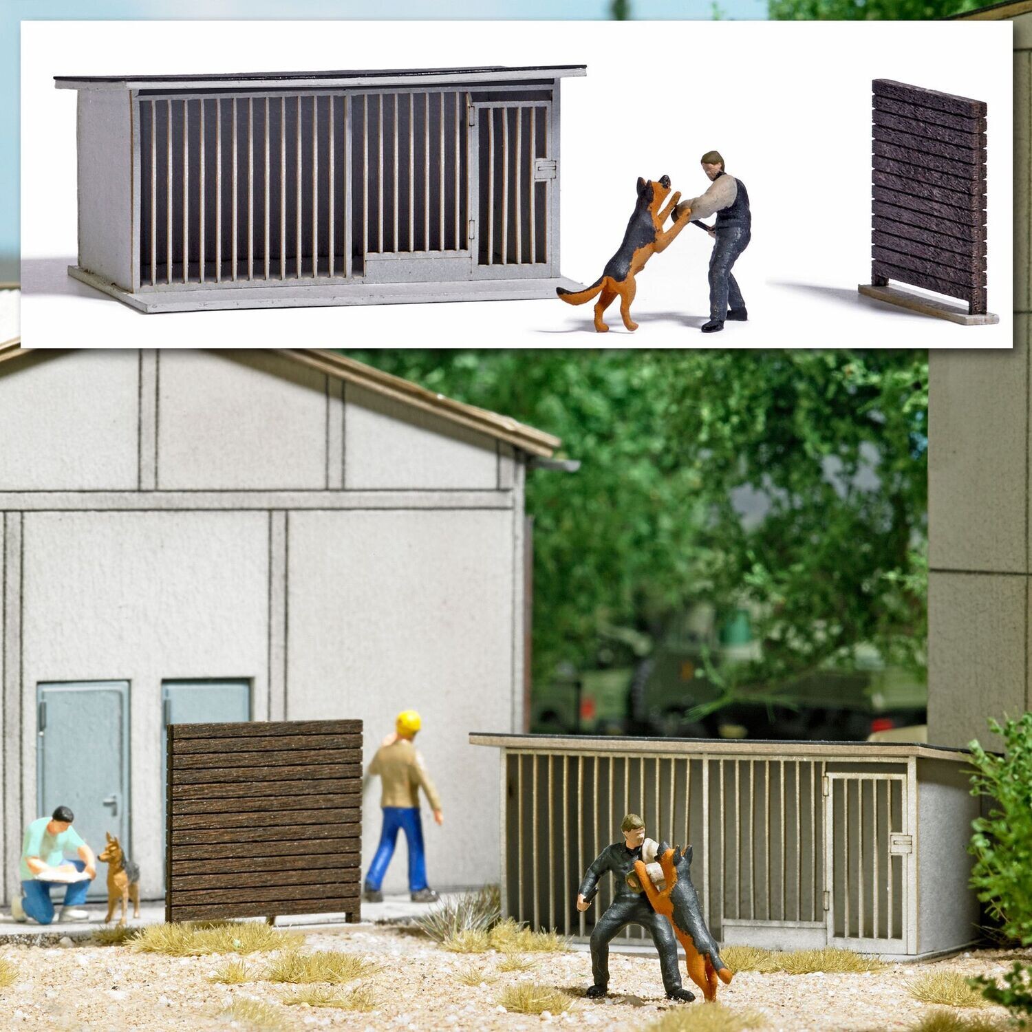 Action Set Hundeausbildung für H0 von Busch