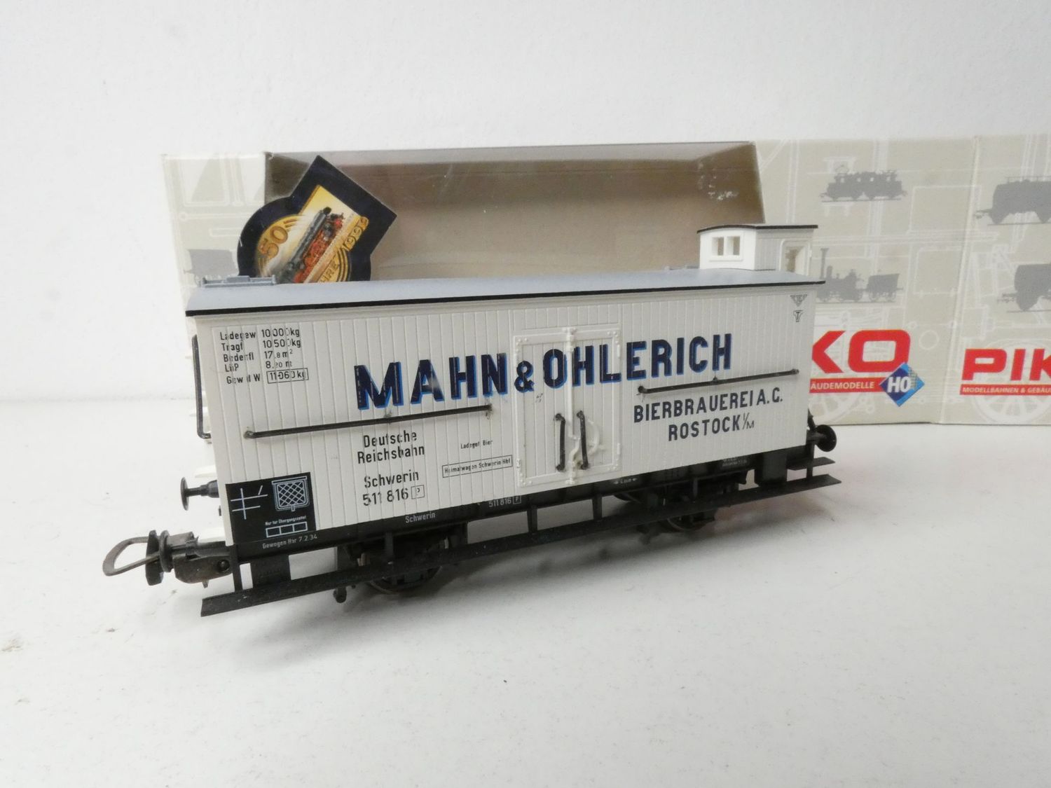 Bierwagen "Mahn und Oehlerich" Rostock DRG Epoche 2 von Piko H0