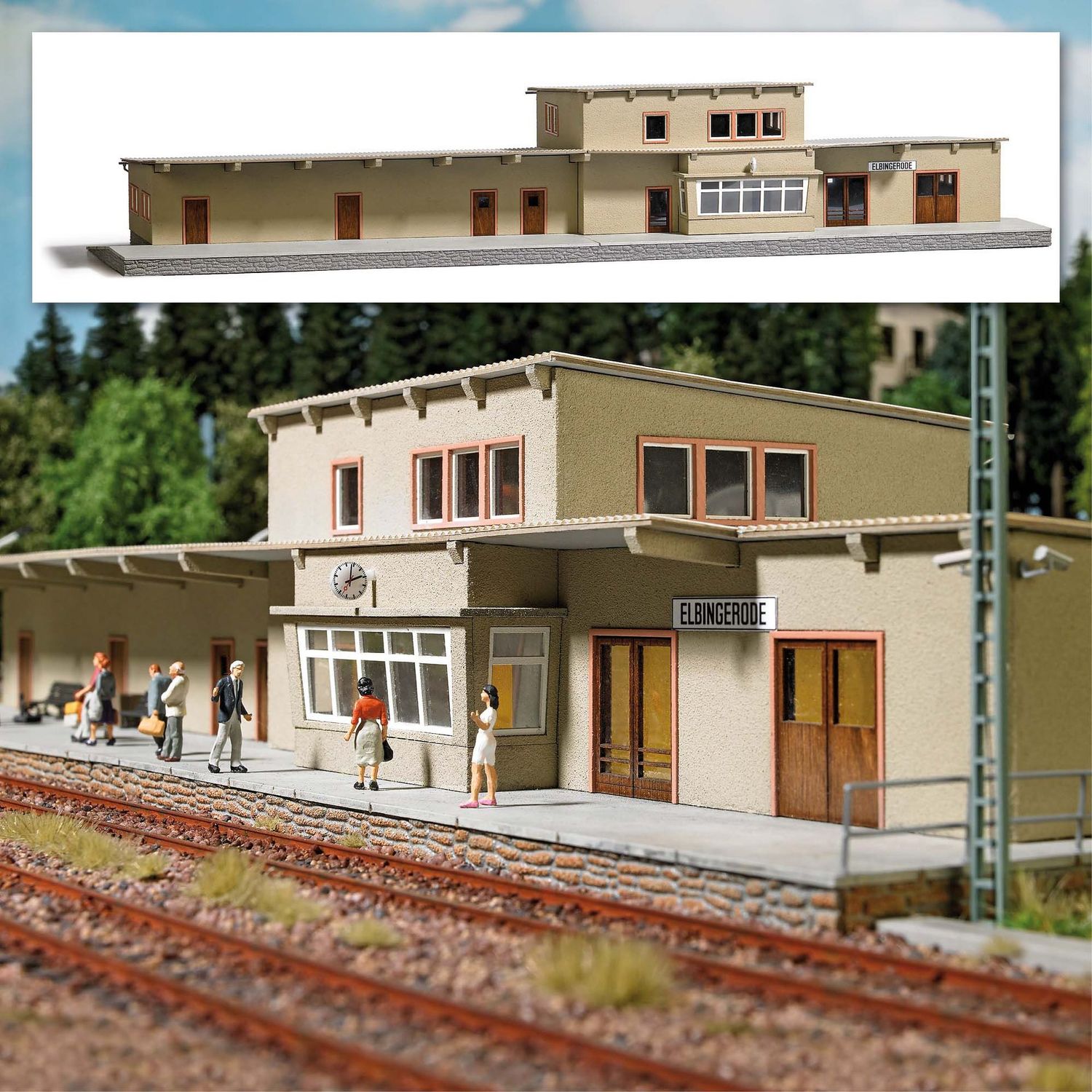 Bahnhof "Elbingerode" H0 von Busch