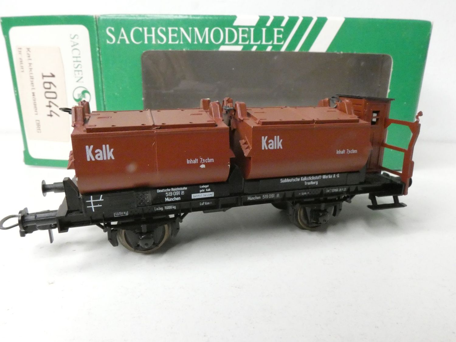 Kalkkübelwagen der DRG von Sachsenmodelle H0 in OVP