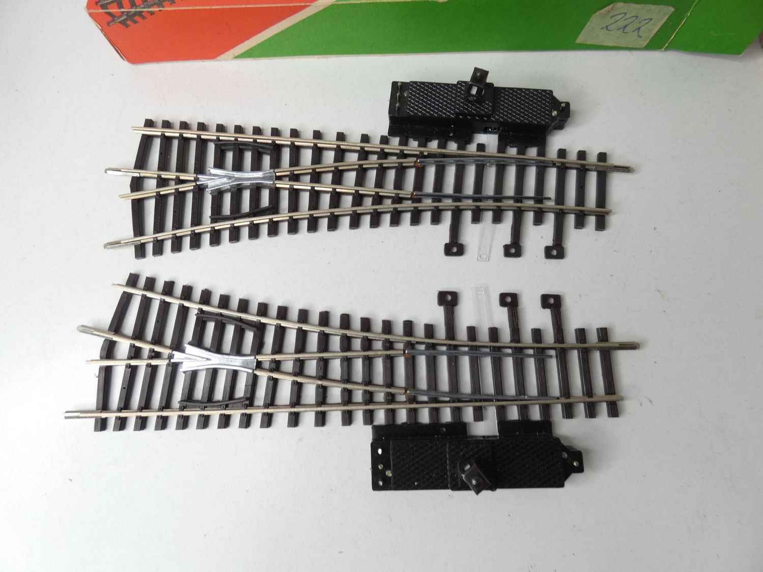 Pilz Weichenpaar H0 elektrisch mit OVP