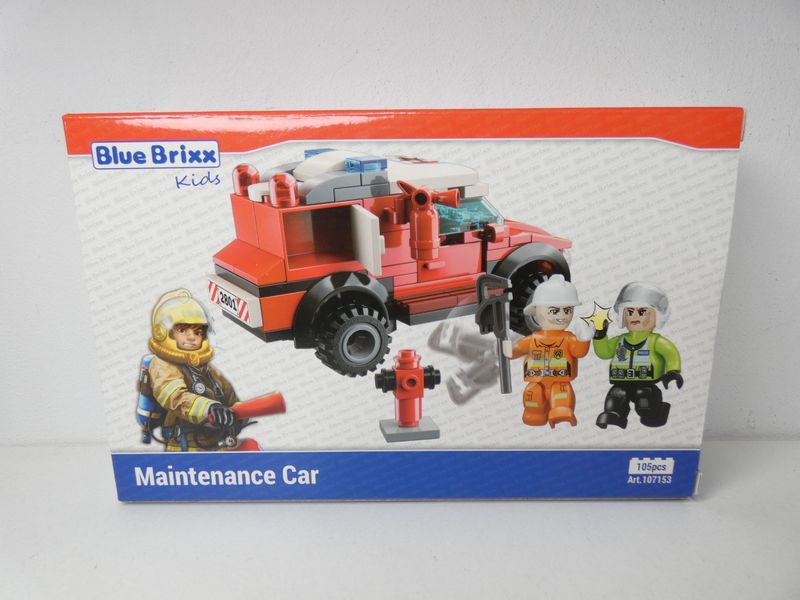 Blue Brixx Kids Feuer Rettung Wartungswagen Blue Brixx Kids Feuer Rettung Wartungswagen