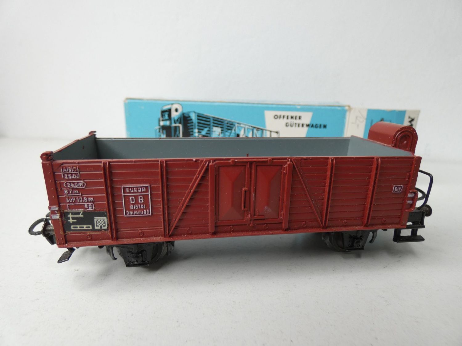 offener Güterwagen mit Bremserhaus von Märklin  H0 in OVP