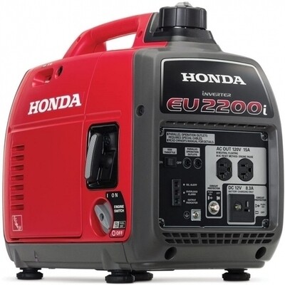 Honda EU2200i 2200-Watt 120-Volt Super Quiet Portable Inverter Generator