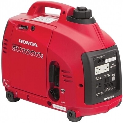 Honda EU1000i Inverter Generator, Super Quiet, Eco-Throttle, 1000 Watts/8.3 Amps @ 120v (Red)
