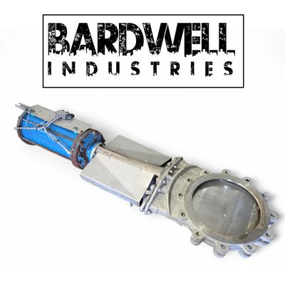 400mm 16" Turnflo pneumatic 316 Stainless Steel Knife Valve