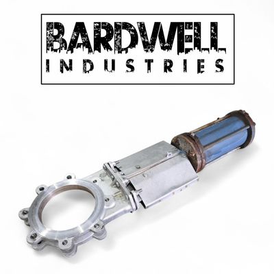 200mm 8" Turnflo pneumatic 316 Stainless Steel Knife Valve