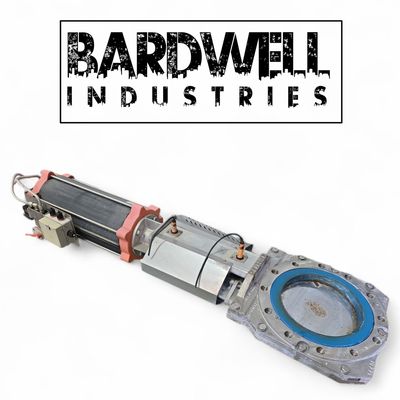 250mm 10" Stafsjö round to square pneumatic 316 Stainless Steel knife Valve