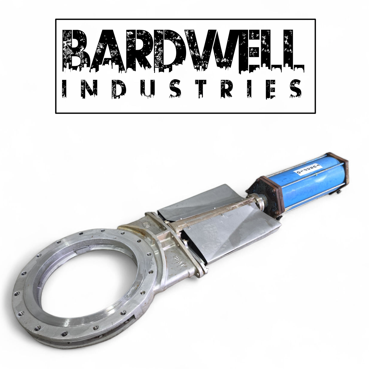 600mm 24" Turnflo pneumatic 316 Stainless Steel Knife Valve