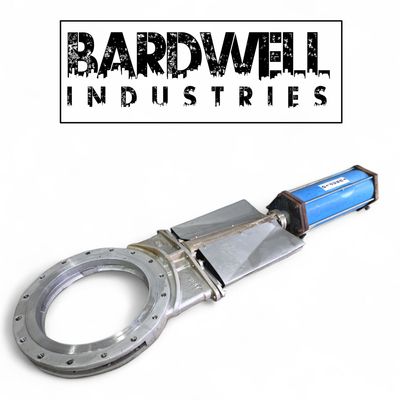 600mm 24" Turnflo pneumatic 316 Stainless Steel Knife Valve