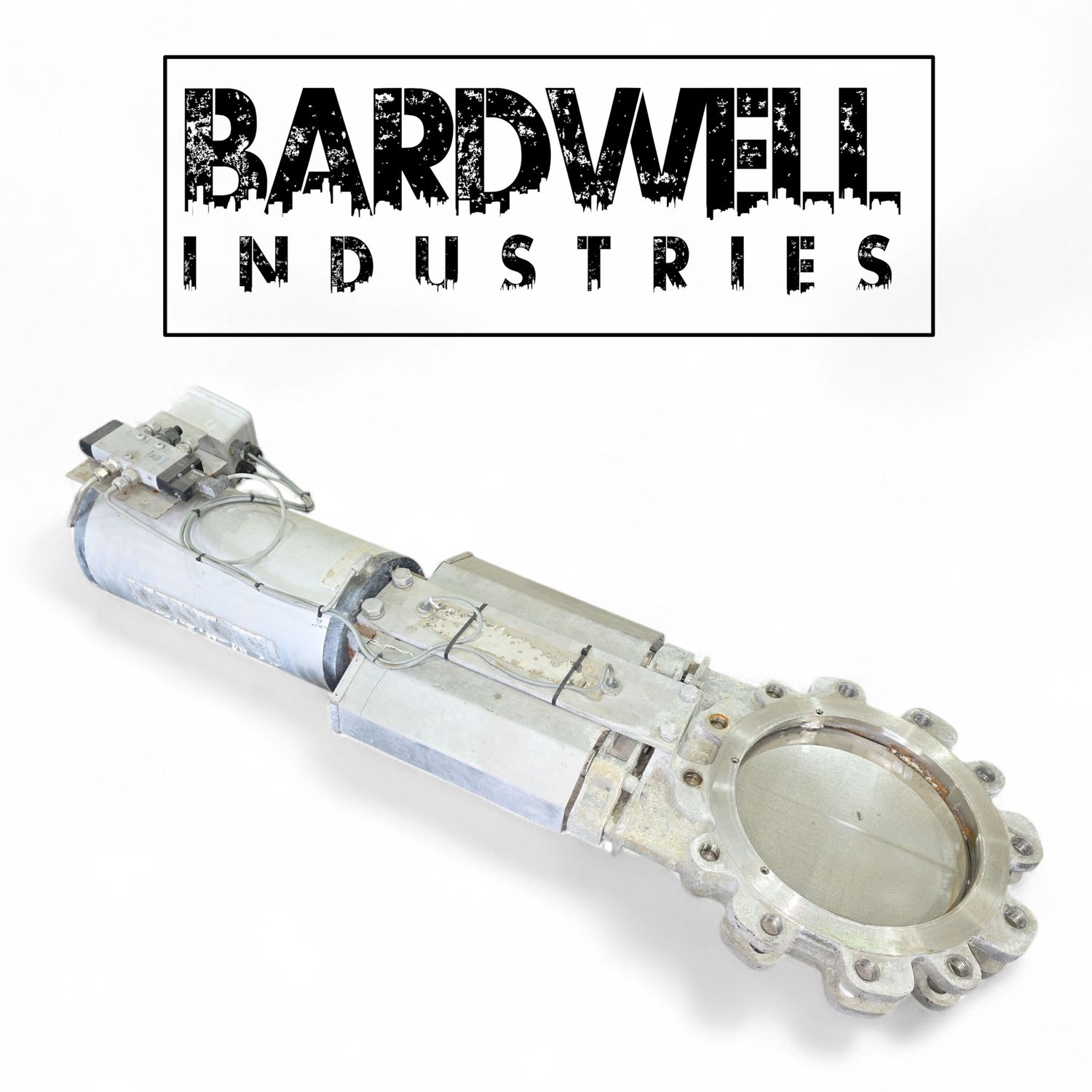 250mm 10" Keystone pneumatic 316 Stainless Steel Knife Valve