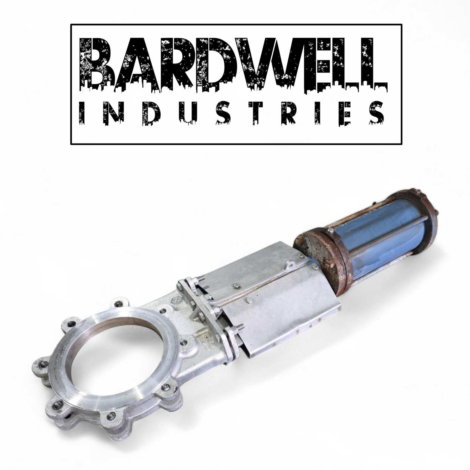 200mm 8" Turnflo pneumatic 316 Stainless Steel Knife Valve
