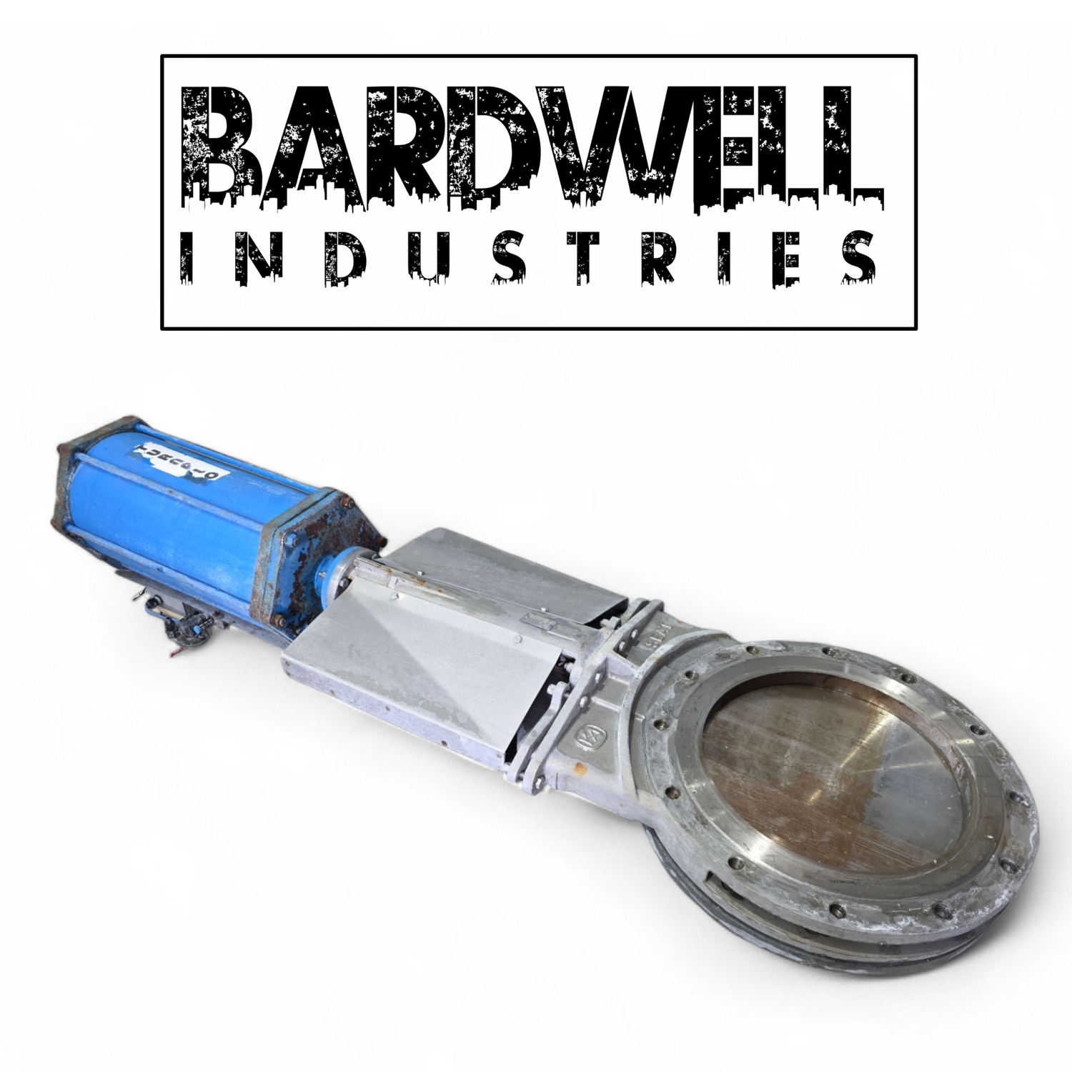 450mm 18" Turnflo pneumatic 316 Stainless Steel Knife Valve
