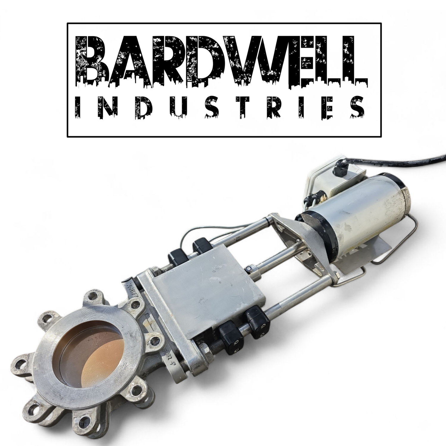 100mm 4" Keystone pneumatic 316 Stainless Steel Knife Valve
