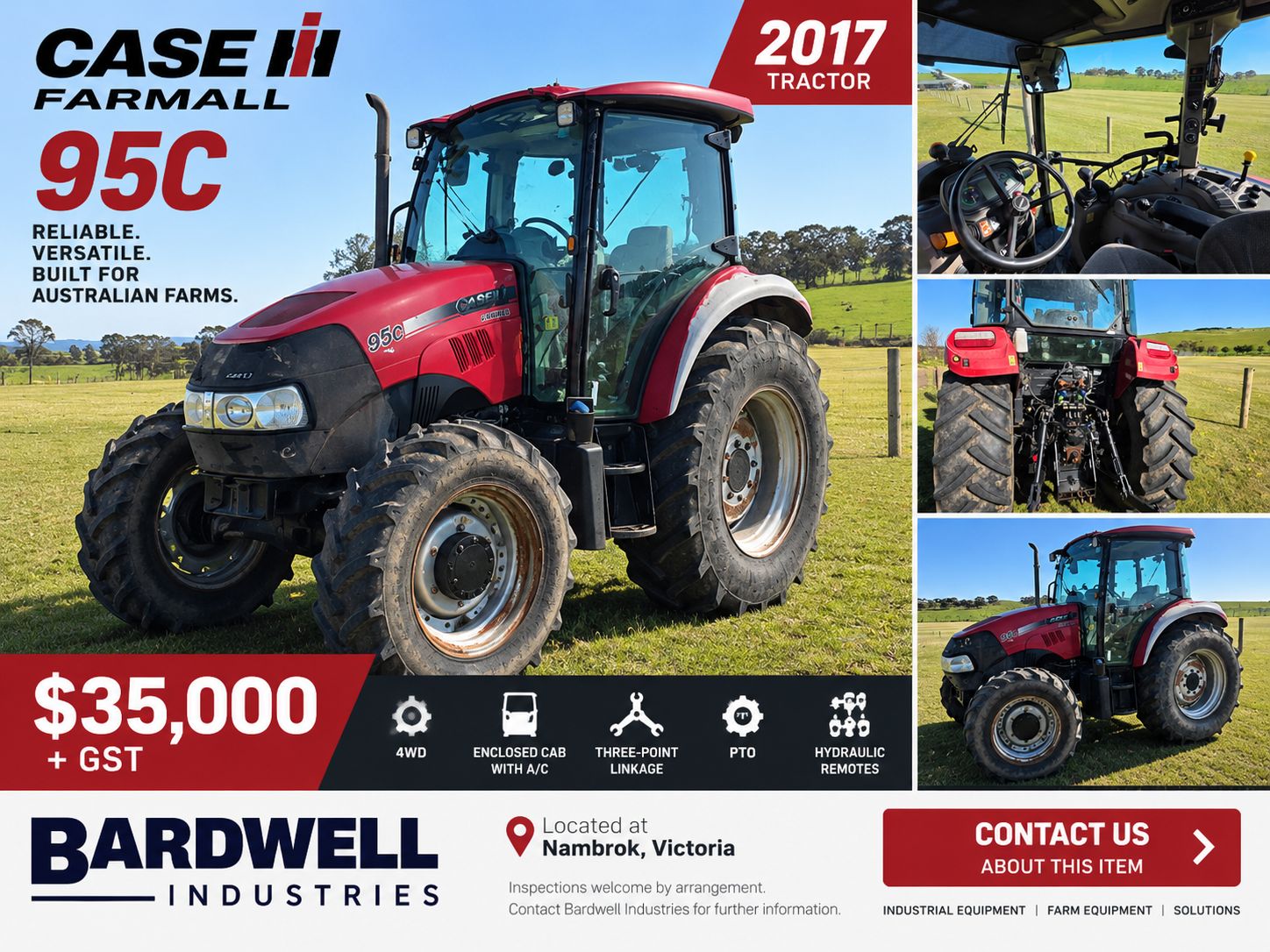 2017 Case IH Farmall 95C Tractor