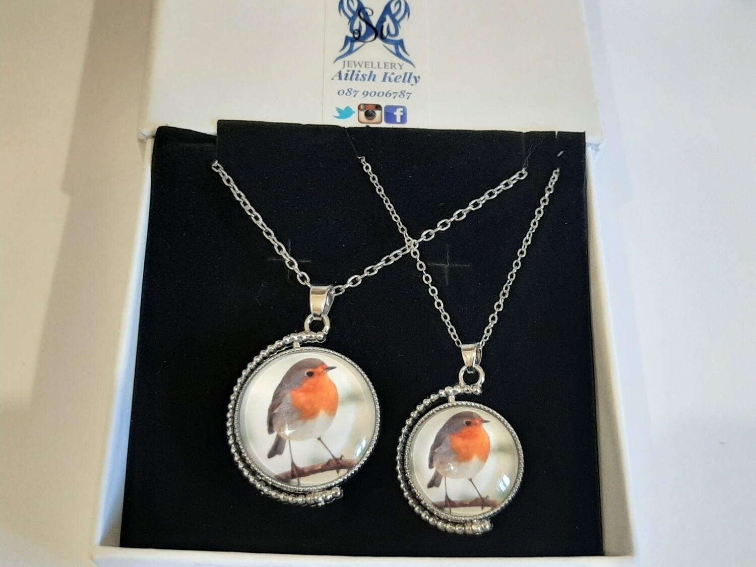 Mother and Daughter Rotation Pendant Set